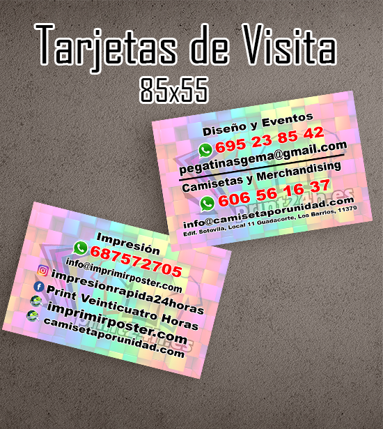 Tarjetas de visita 500 Doble cara